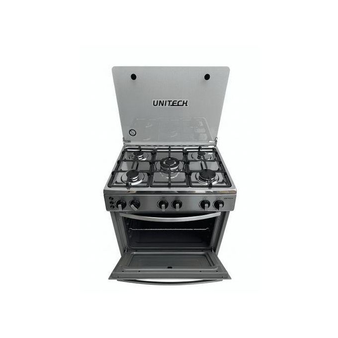 Cooker 5 Gas Burners with WOK Double Flame, Gas Oven 76*63.5cm 2YR Warranty