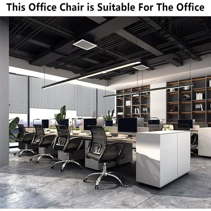 Ergonomic Home Office, Computer Chair with Comfortable Armrests, Mesh Desk with — view 3