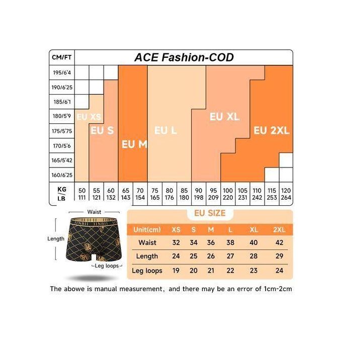 EU Sizes XS-XXL Men's Boxer Briefs 4‐Pack, Soft Breathable Stretch Underwear — view 2