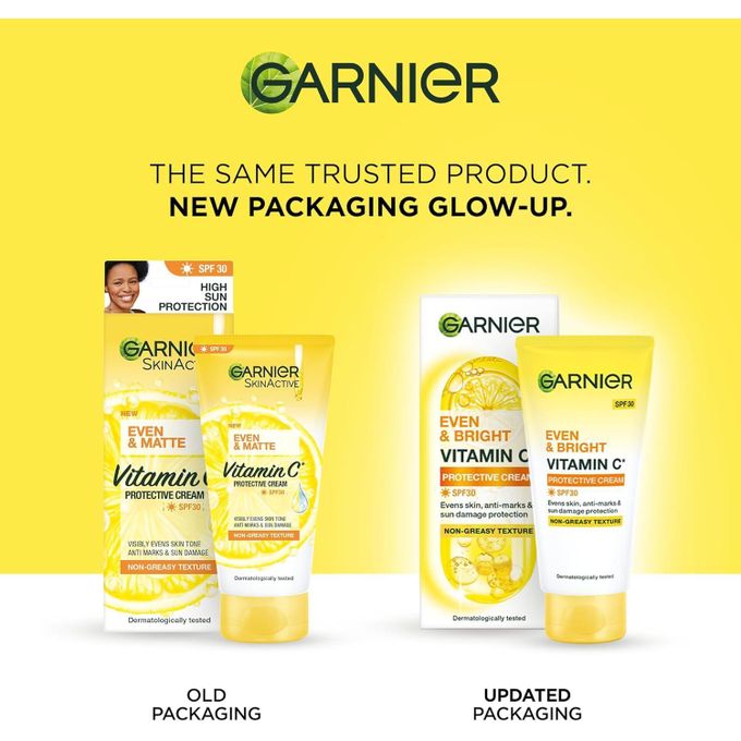 Even & Bright Vitamin C Cream SPF30 - 50ml, Unisex, Non-Greasy, Reduces Dark Marks — view 2