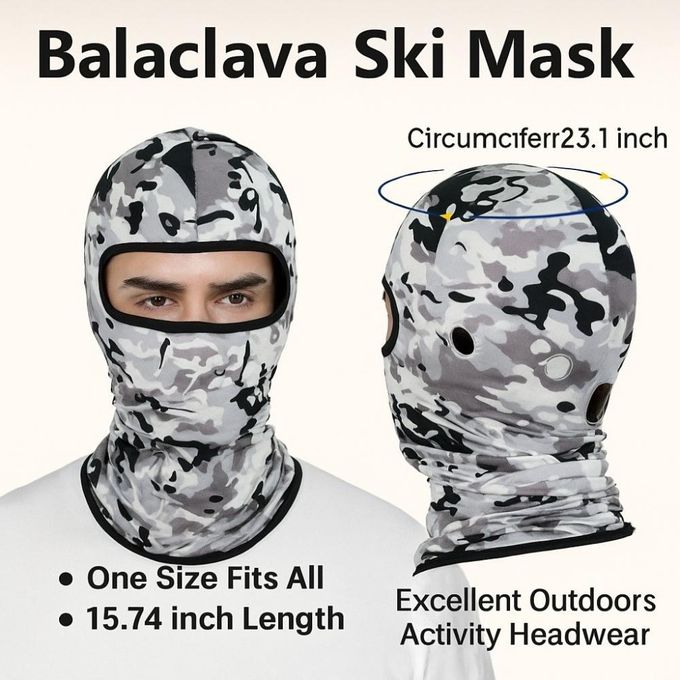 Face Mask, Cover, Ski Mask for Men Women, UV Protection Windproof Scarf for