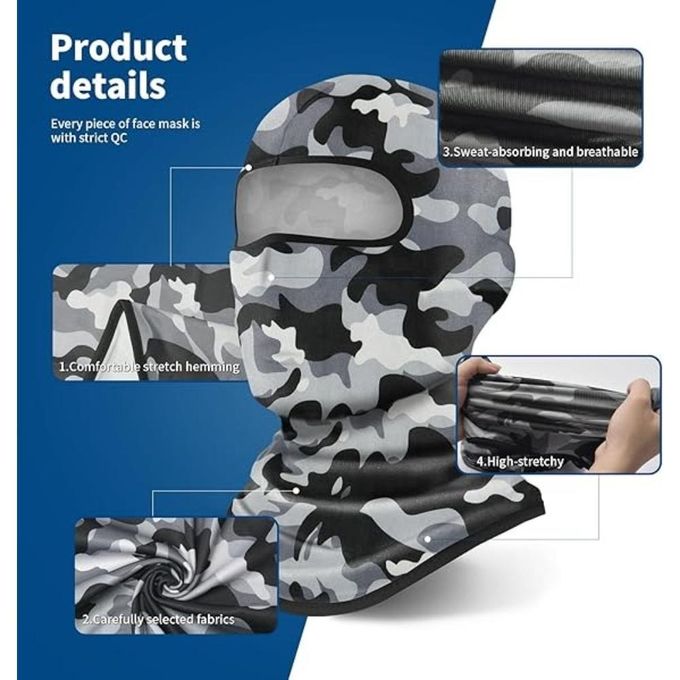 Face Mask, Cover, Ski Mask for Men Women, UV Protection Windproof Scarf for — view 3