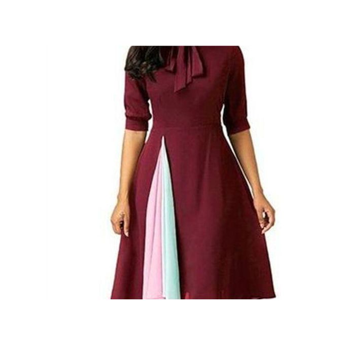 Female Office Long Gowns Dresses Party Ladies Corporate — view 3
