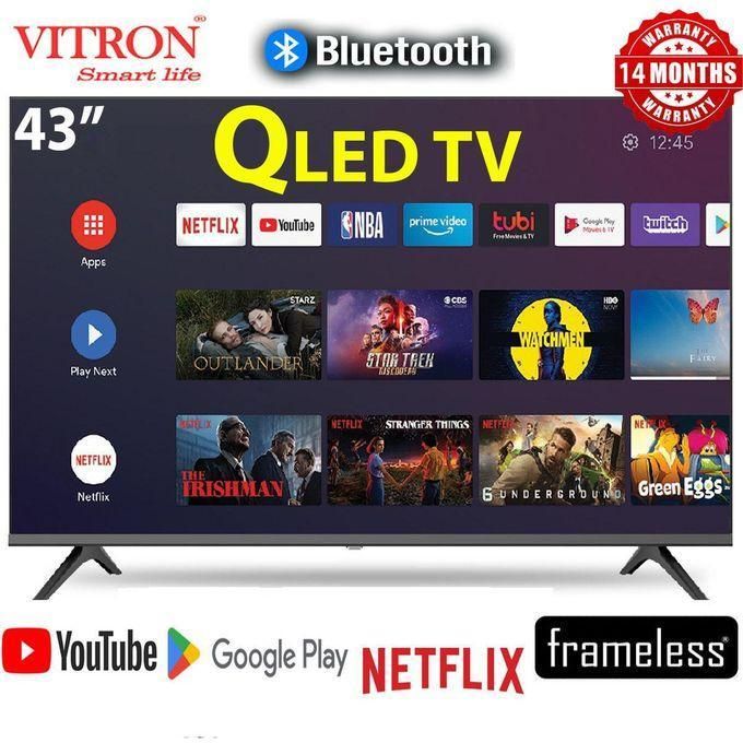 FHD QLED 43"inch Bluetooth enabled Frameless Smart/Android TV WITH — view 3