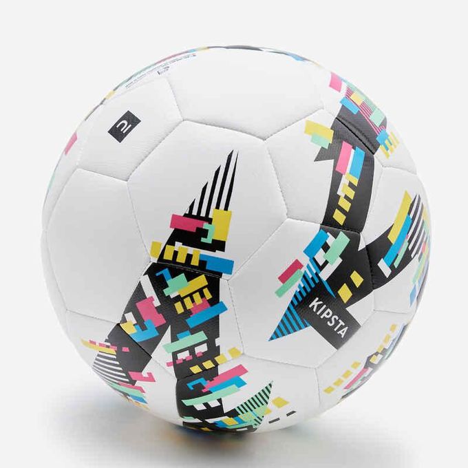 Football Light Learning Ball Size 5 - White/black — view 2