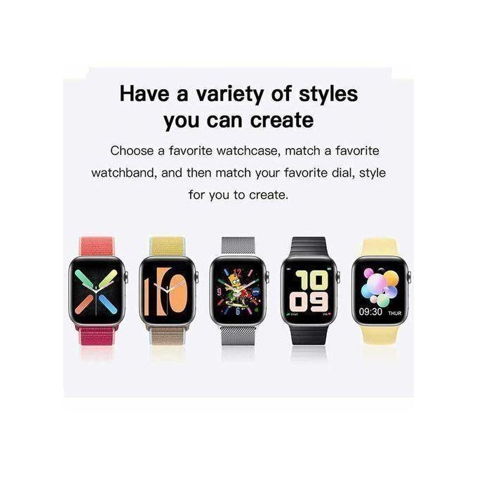 Full Touch Screen Smart Bluetooth Call Smartwatch - For Android and iOS - Black — view 3