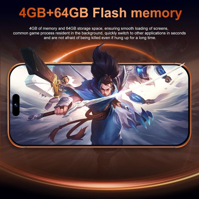 i17 Pro Max 6.6 Inch Android Smartphone 4+64GB 4G Network incell HD Screen Dual SIM — view 3