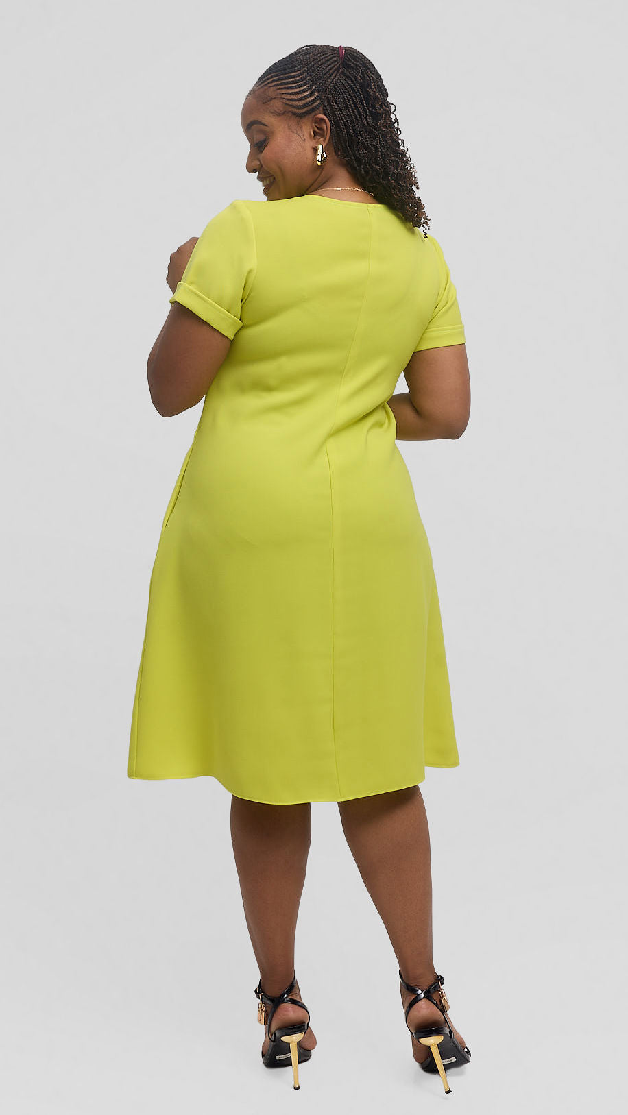 Jolly Fancy Fear Dila Shift Dress - Luminius Green — view 2