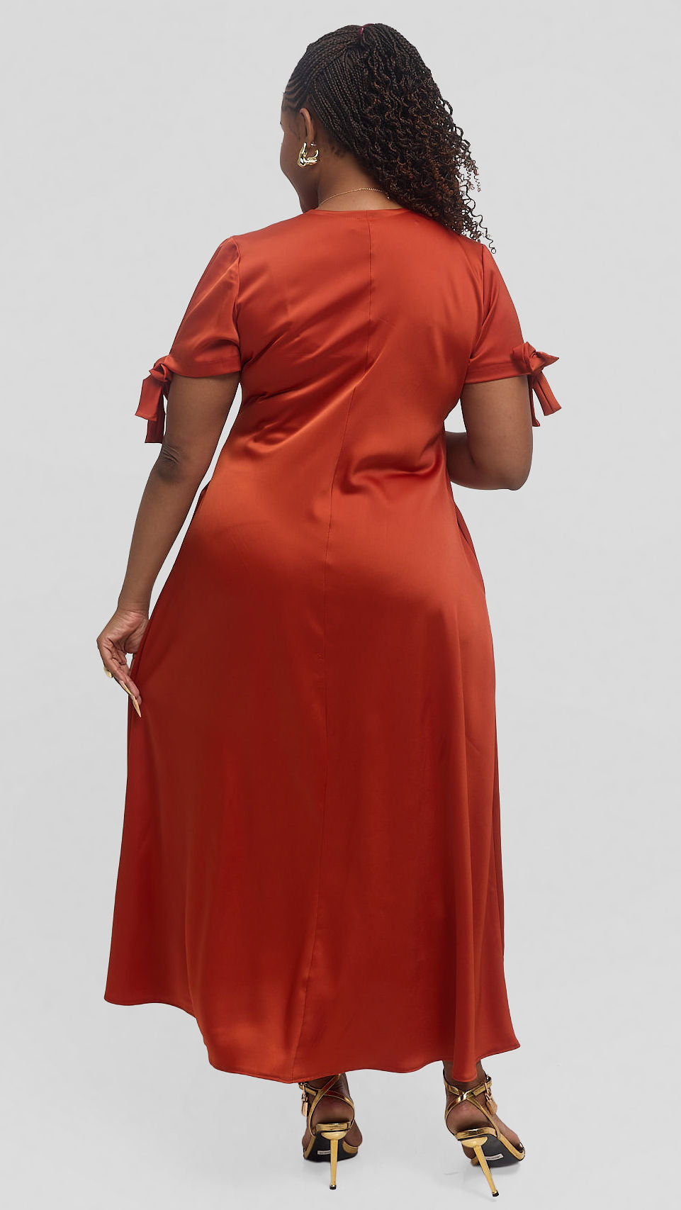 Jolly Fancy Wear Mula Maxi Dress - Burnt Orange — view 2