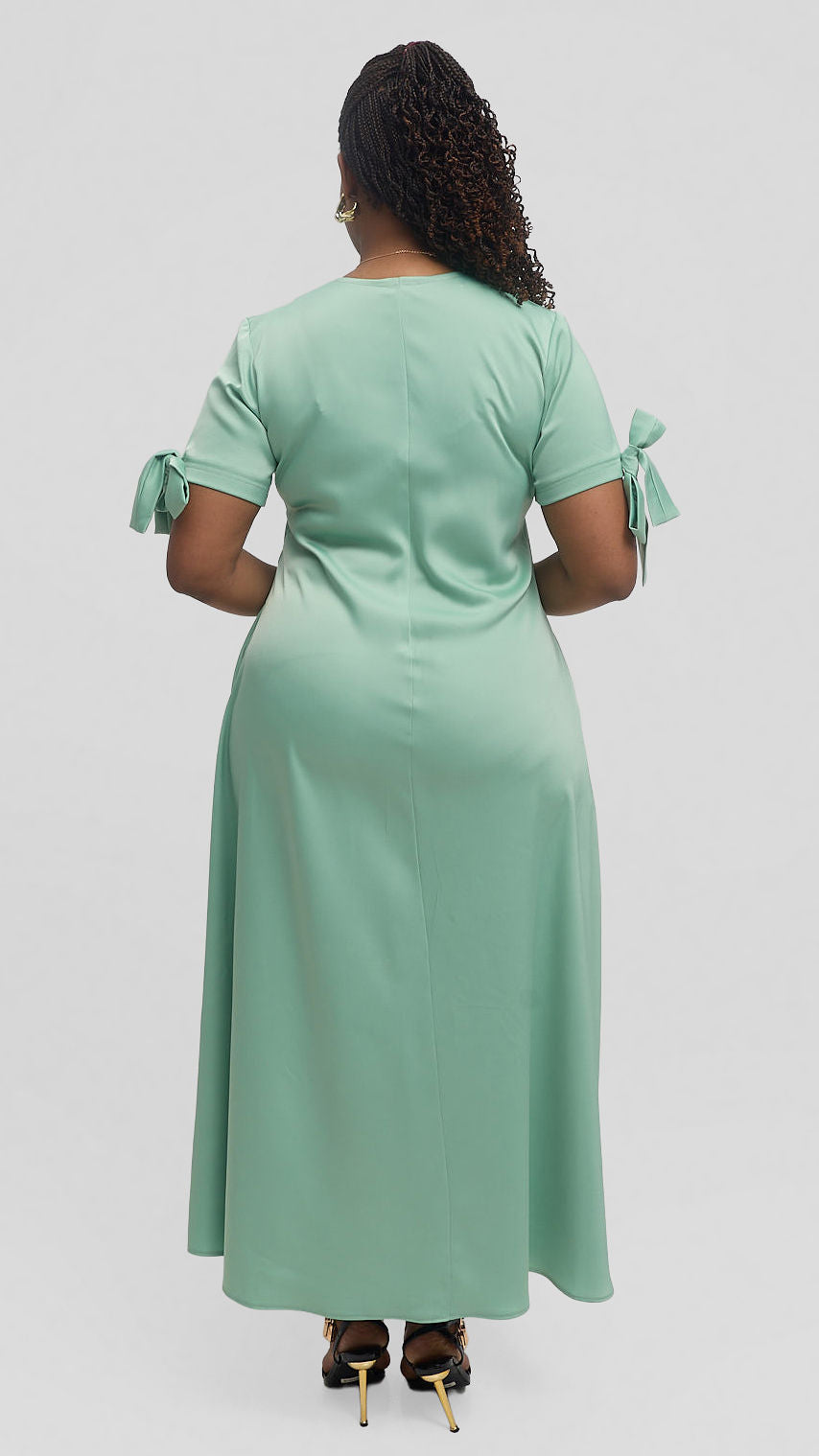 Jolly Fancy Wear Mula Maxi Dress - Sage Green — view 2