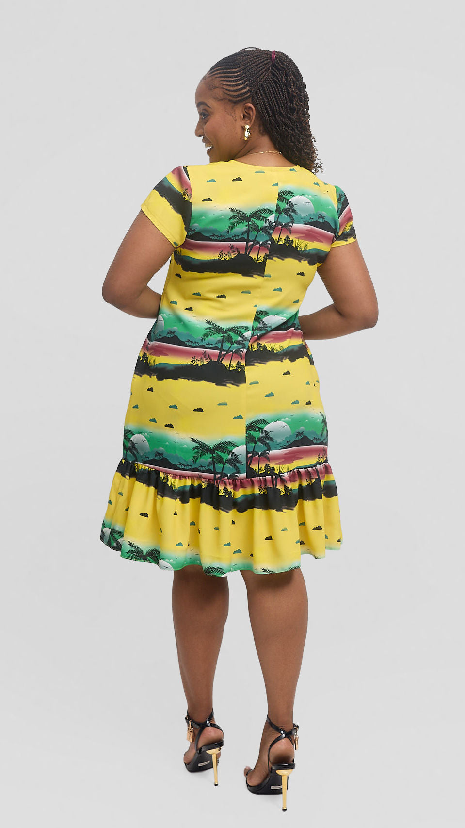 Jolly Fancy Wear Sunrise Dress - Yellow Floral — view 2