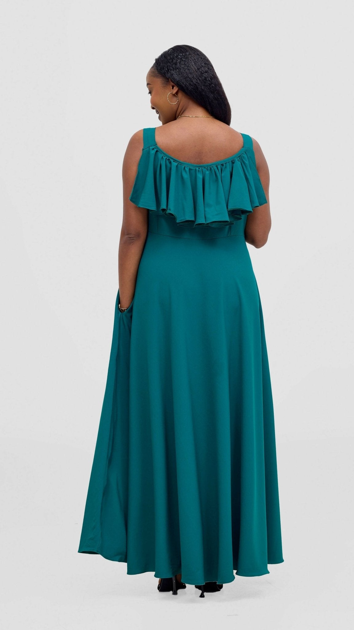 Kakiba Collections Rose Dress - Green — view 2