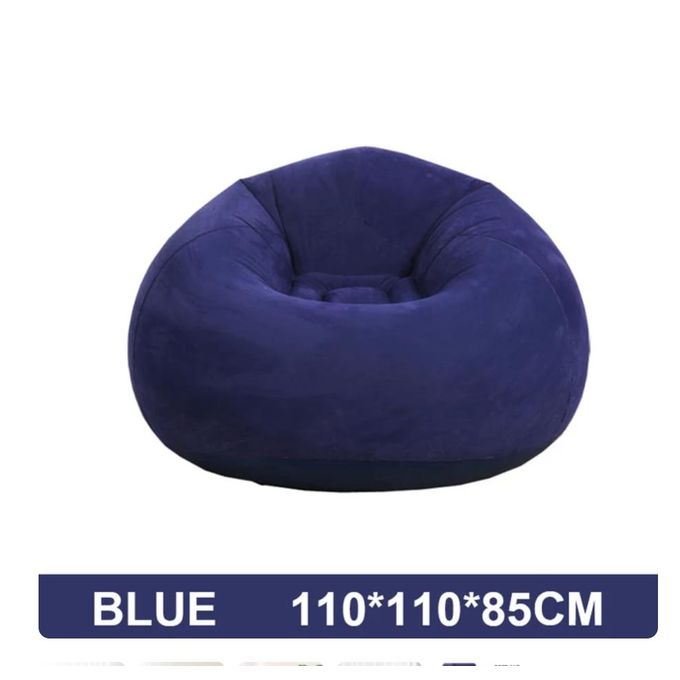 Large Lazy Inflatable Sofa Chairs PVC Lounger Seat Bag — view 3
