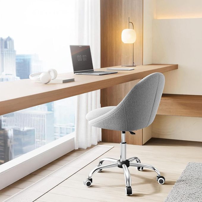 LASA Office Swivel Chair Height Adjustable Comfort Seat Slate Grey - Foam Quality — view 3