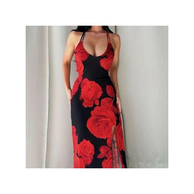 Machislet Women's Black Maxi Dress - Backless, Bodycon, Casual, Sizes S-XL — view 2