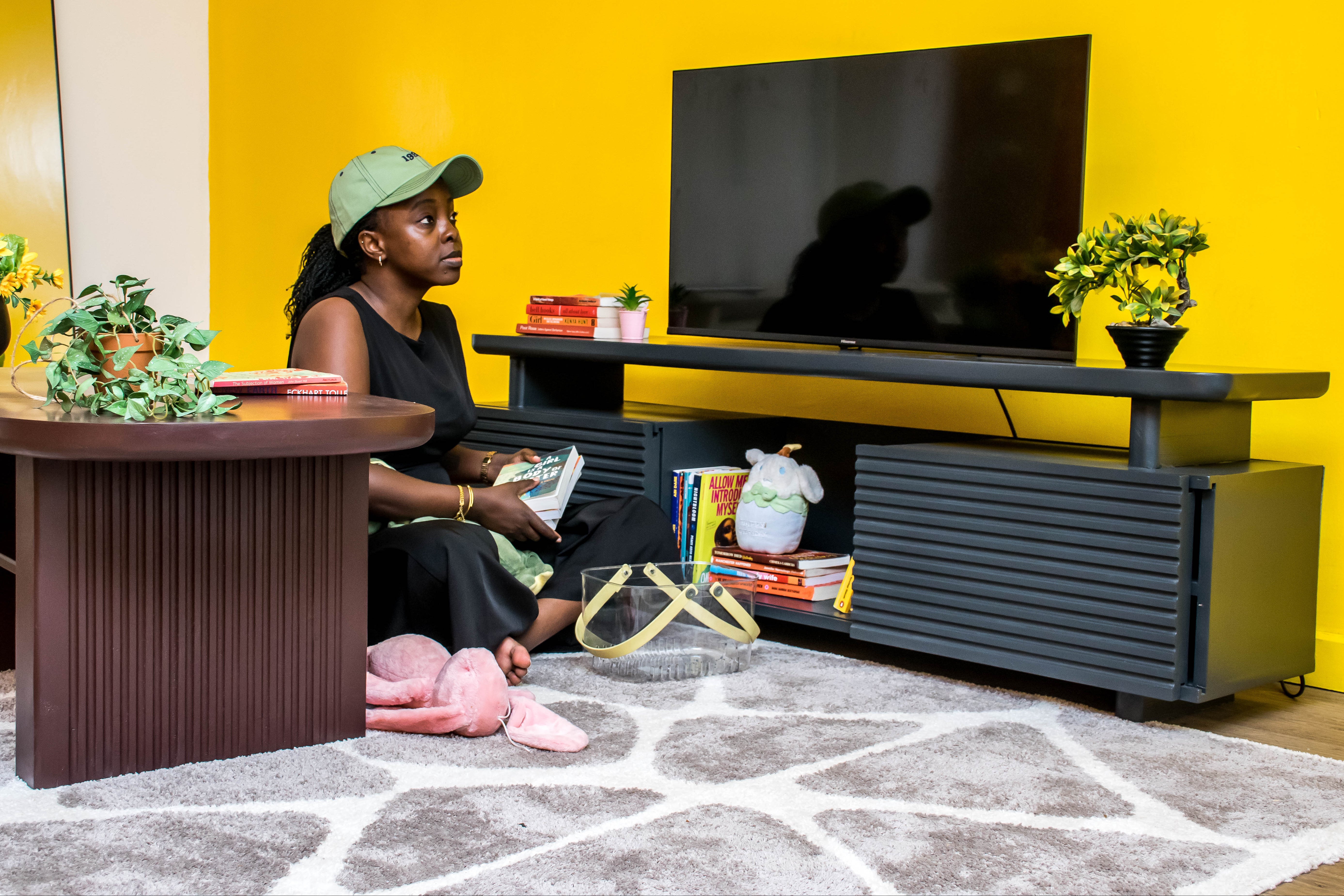 Magic Doors TV Stand (Charcoal Black) — view 2