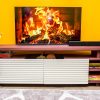 Magic Doors TV Stand (Earthy Brown) — view 2