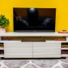 Magic Doors TV Stand (Pearl White) — view 2