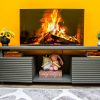 Magic Doors TV Stand (Stone Grey) — view 2