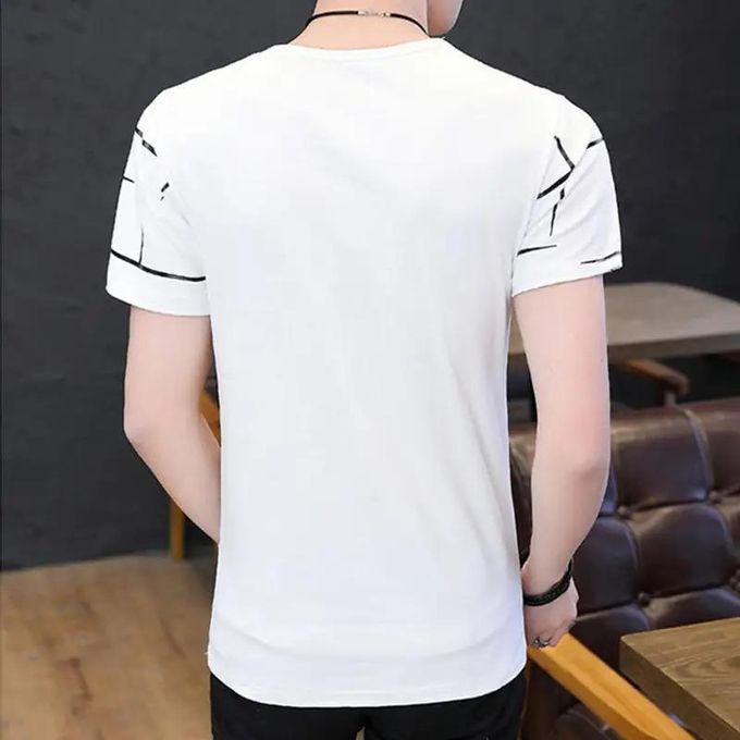 Men's Black O-Neck Casual Cotton T-Shirt - Pack of 4 — view 3