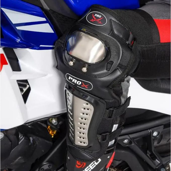 Motorcycle Elbow Knee Pads Protective Gear Guards Kit — view 3
