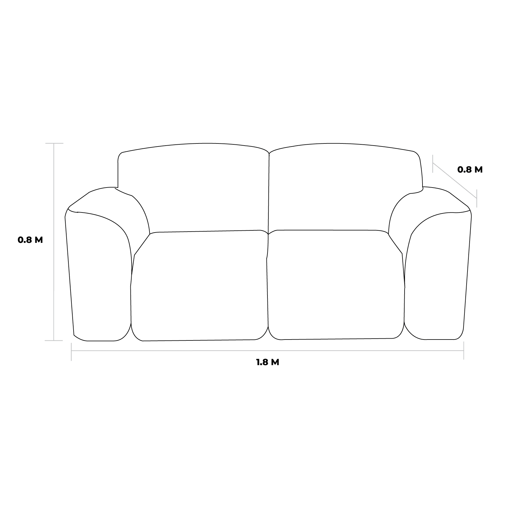 Mr Biggie 5 Seater — view 3