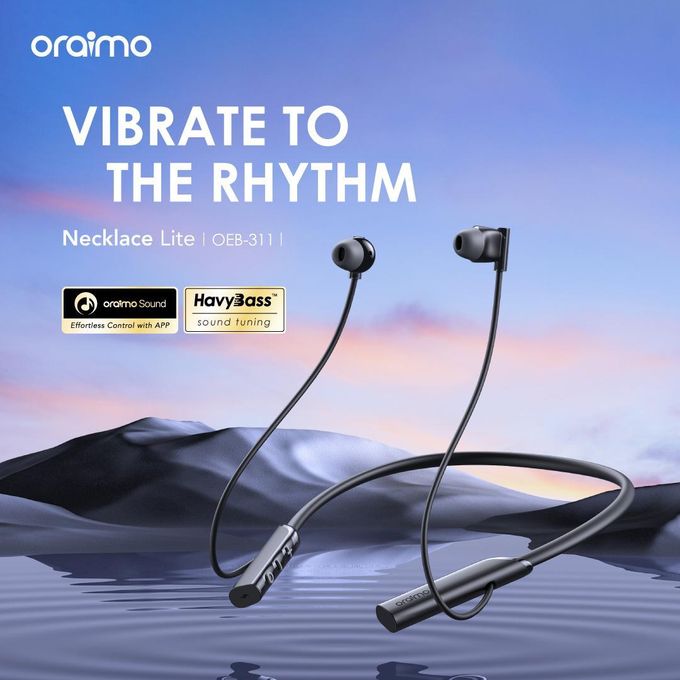 Necklace Lite Neckband Headphones 30Hr Playtime - Black — view 2