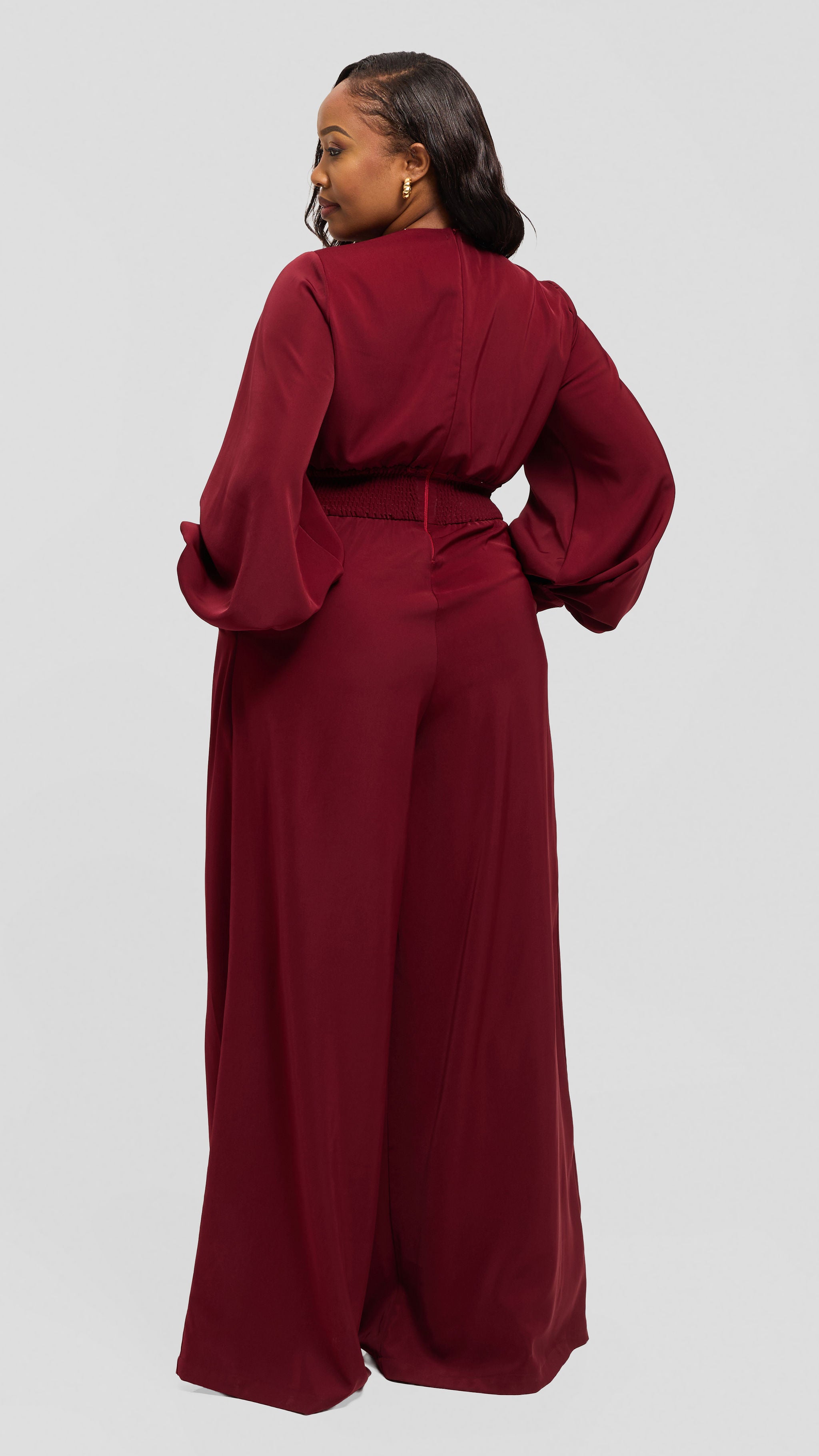 Nova Jumpsuit - Burgundy — view 3