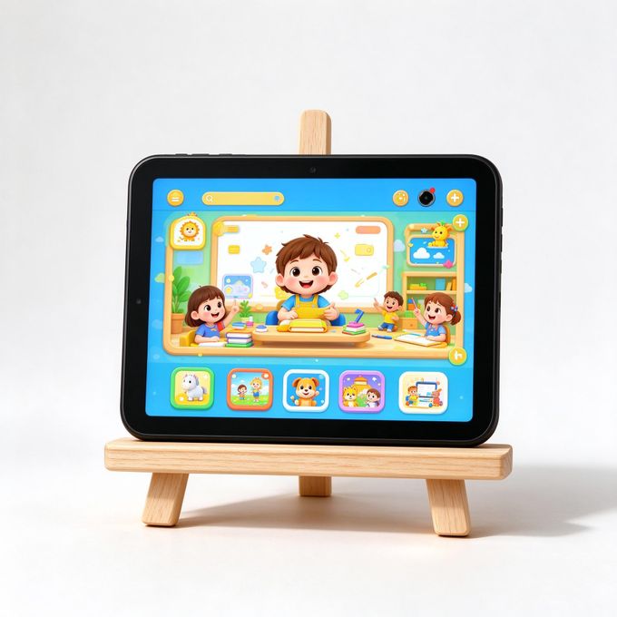 oPlayBibe 7 Inch Kids Tablet, Preloaded Games & Learning Apps, Dual SIM + FREE TWS — view 2