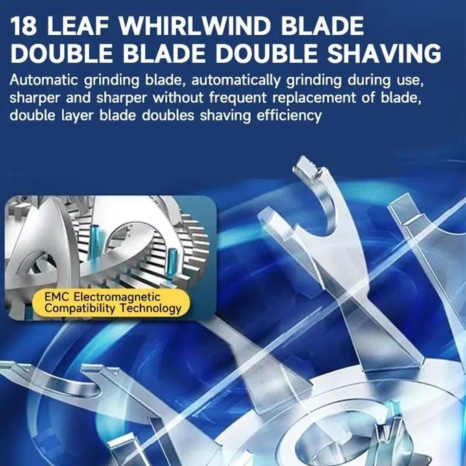 Portable mini electric shaving kit - suitable for both men and women. Trimmer with — view 3