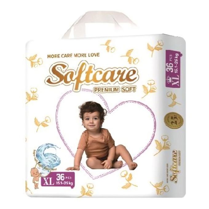 Premium Soft Diaper High Count Junior, Size XL, 36 Count