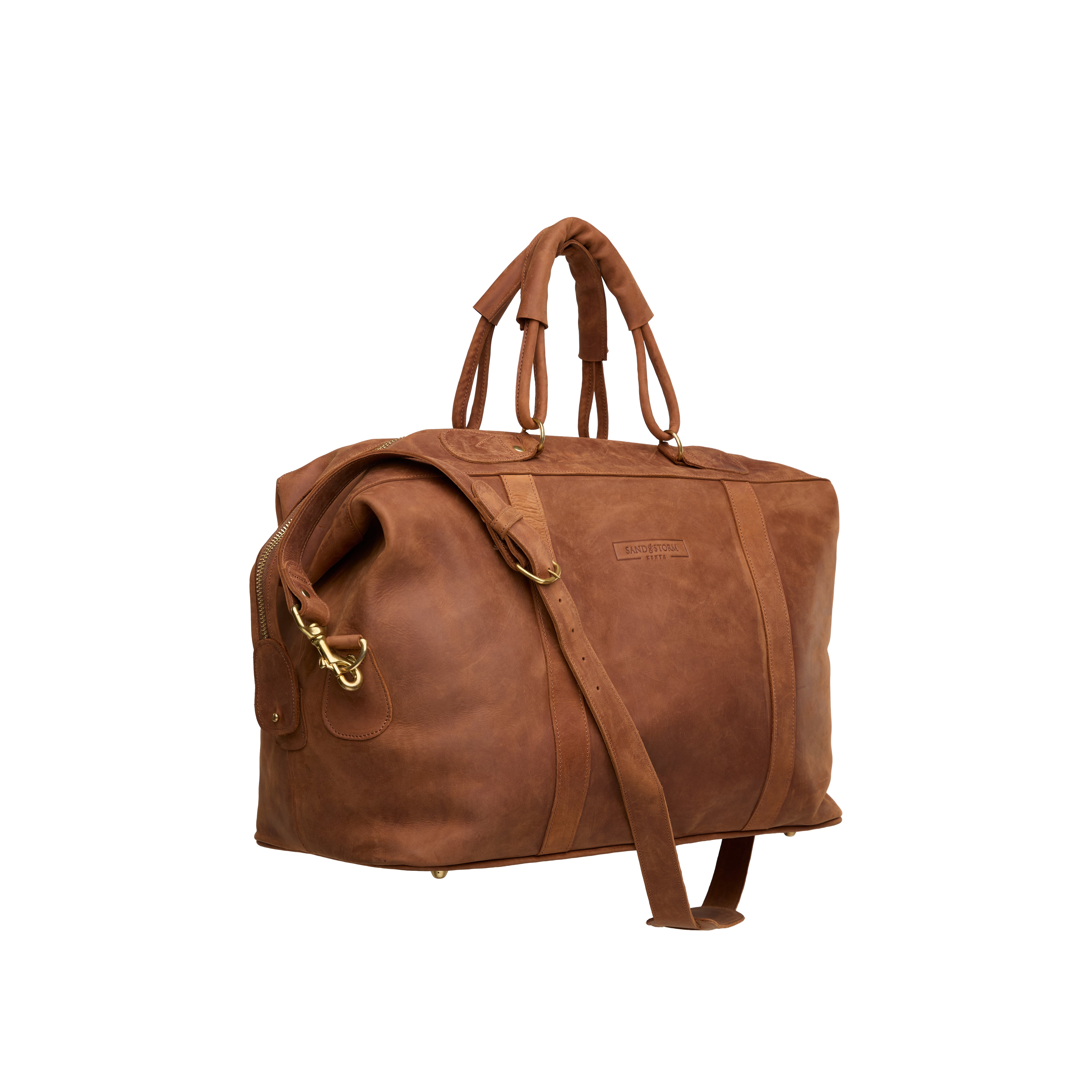 Pull-up Leather Odyssey Weekend Bag - Large — view 3