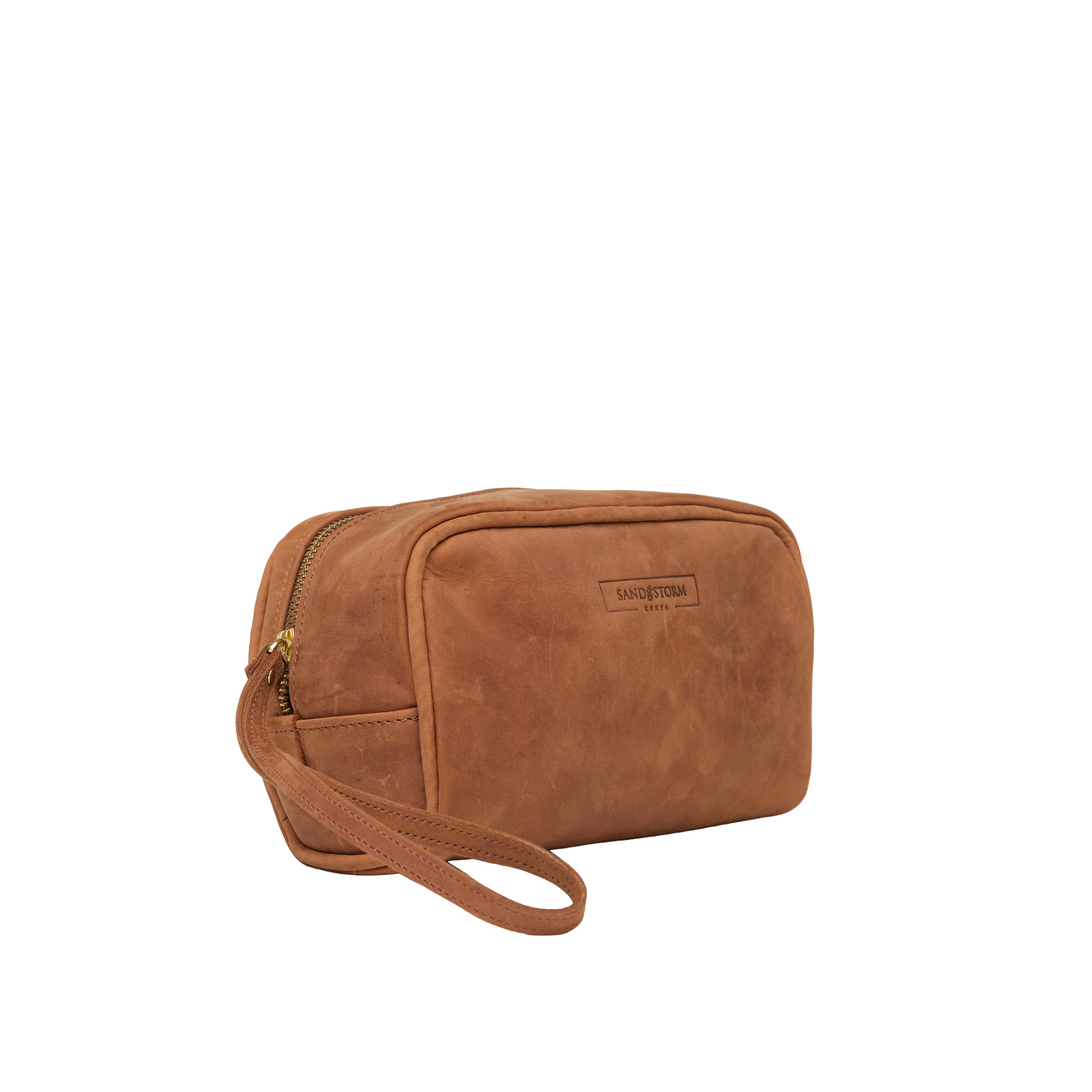 Pull-up Leather Weekend Washbag — view 2