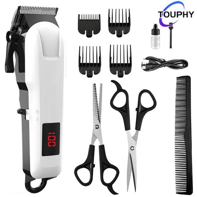 Rechargeable Hair Clipper/Hair Trimmer/Shaving Machine-White