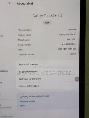 Samsung Galaxy Tab S7+ 128 GB Gray — view 3