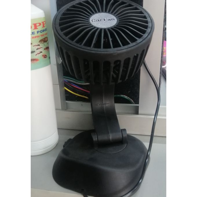 Single 12V 24V 360 Degree Adjustable Car Fan — view 2