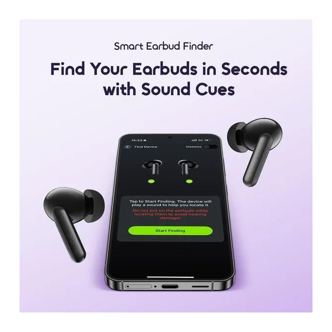 SpaceBuds Lite Sound360 Anti-Lost True Wireless Earbuds Black — view 2