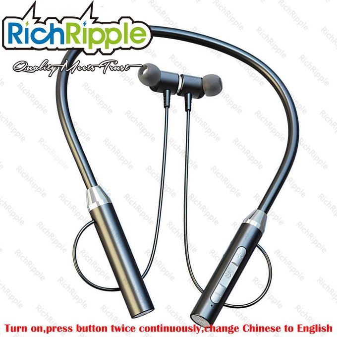 Sports Bluetooth Into The Ear Neck Hanging Type Running Stereo Large Capacity