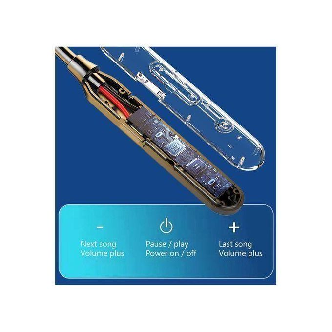 Sports Bluetooth Into The Ear Neck Hanging Type Running Stereo Large Capacity — view 3