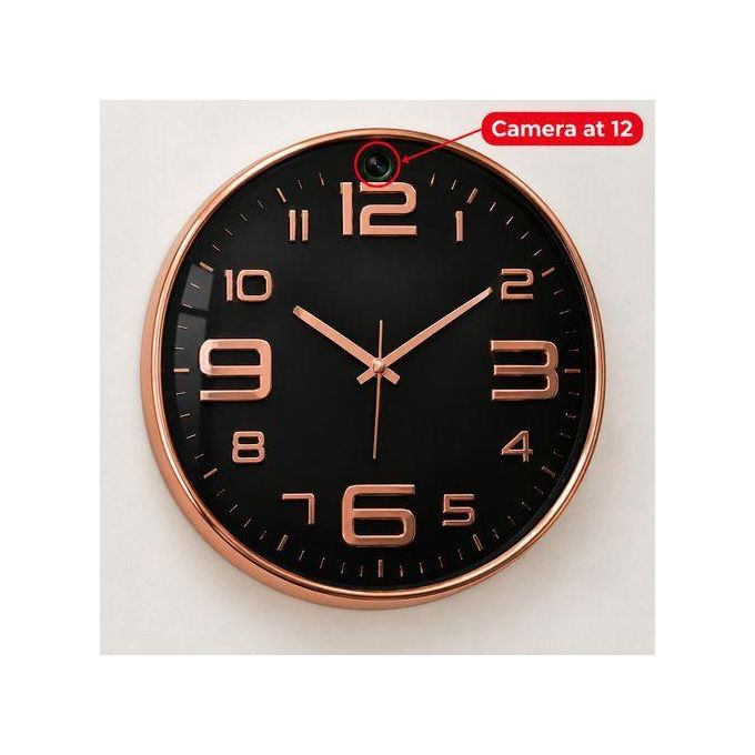SPY WALL CLOCK CAMERA 1080P HD WIFI HIDDEN SECURITY CAMERA — view 2