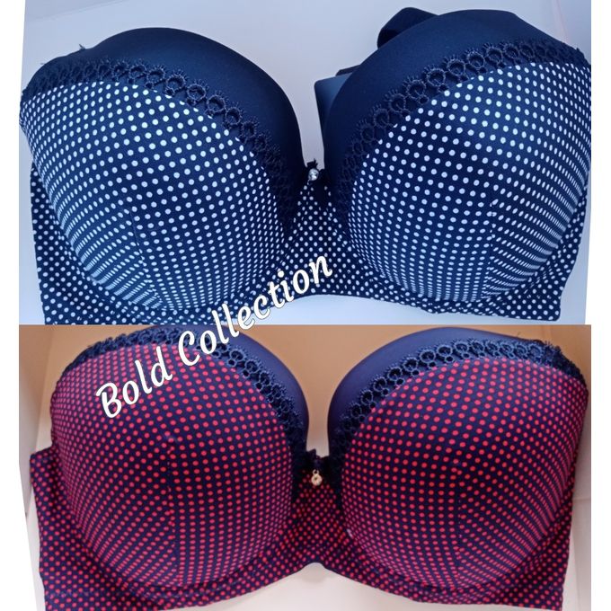 Stress Free Cozy Push Up Eyelash Dotted Bras(Size 36-42D)