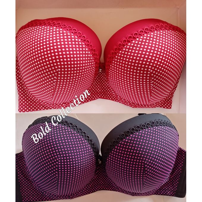 Stress Free Cozy Push Up Eyelash Dotted Bras(Size 36-42D) — view 2