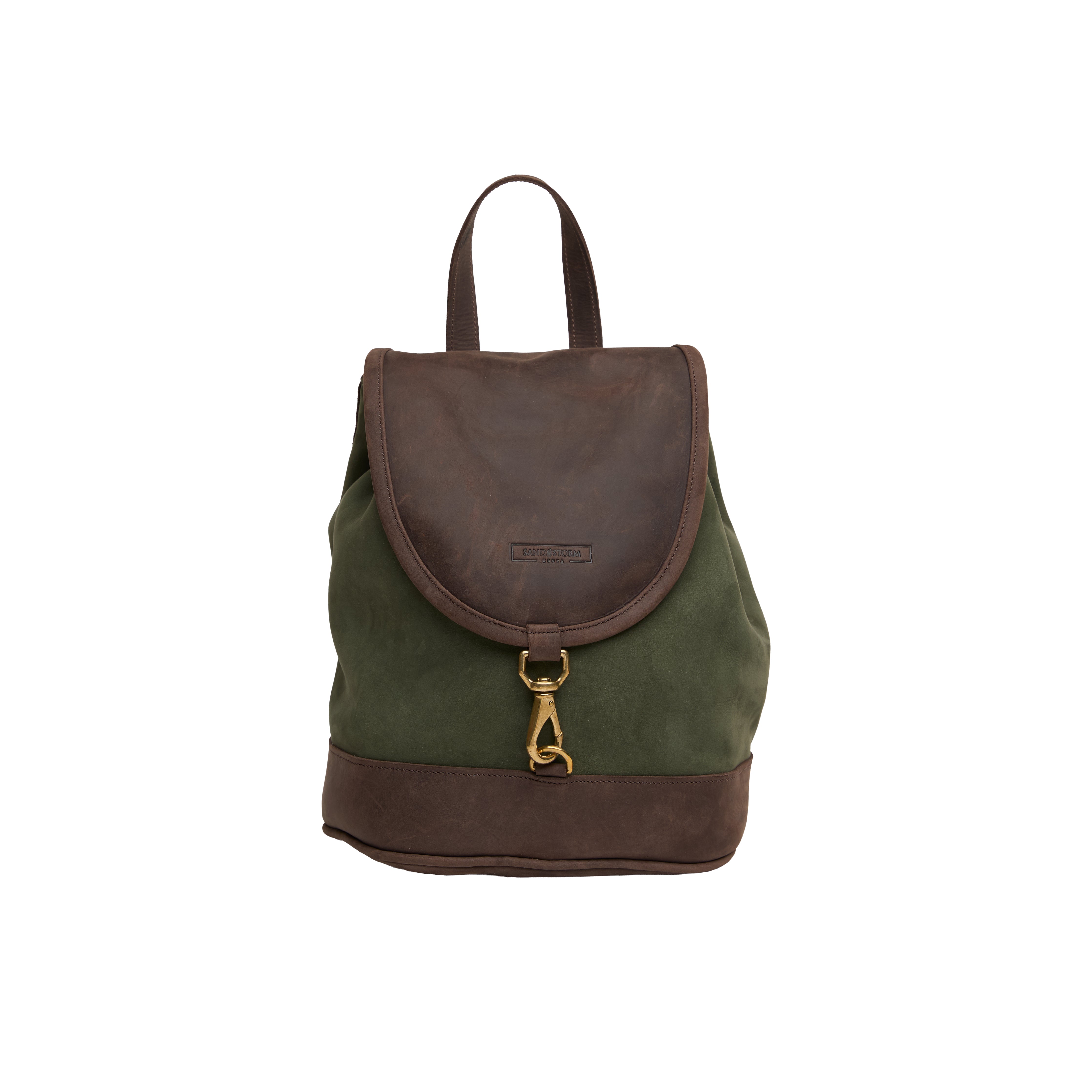 Suede Cecilia Backpack (Mocha Leather) — view 2