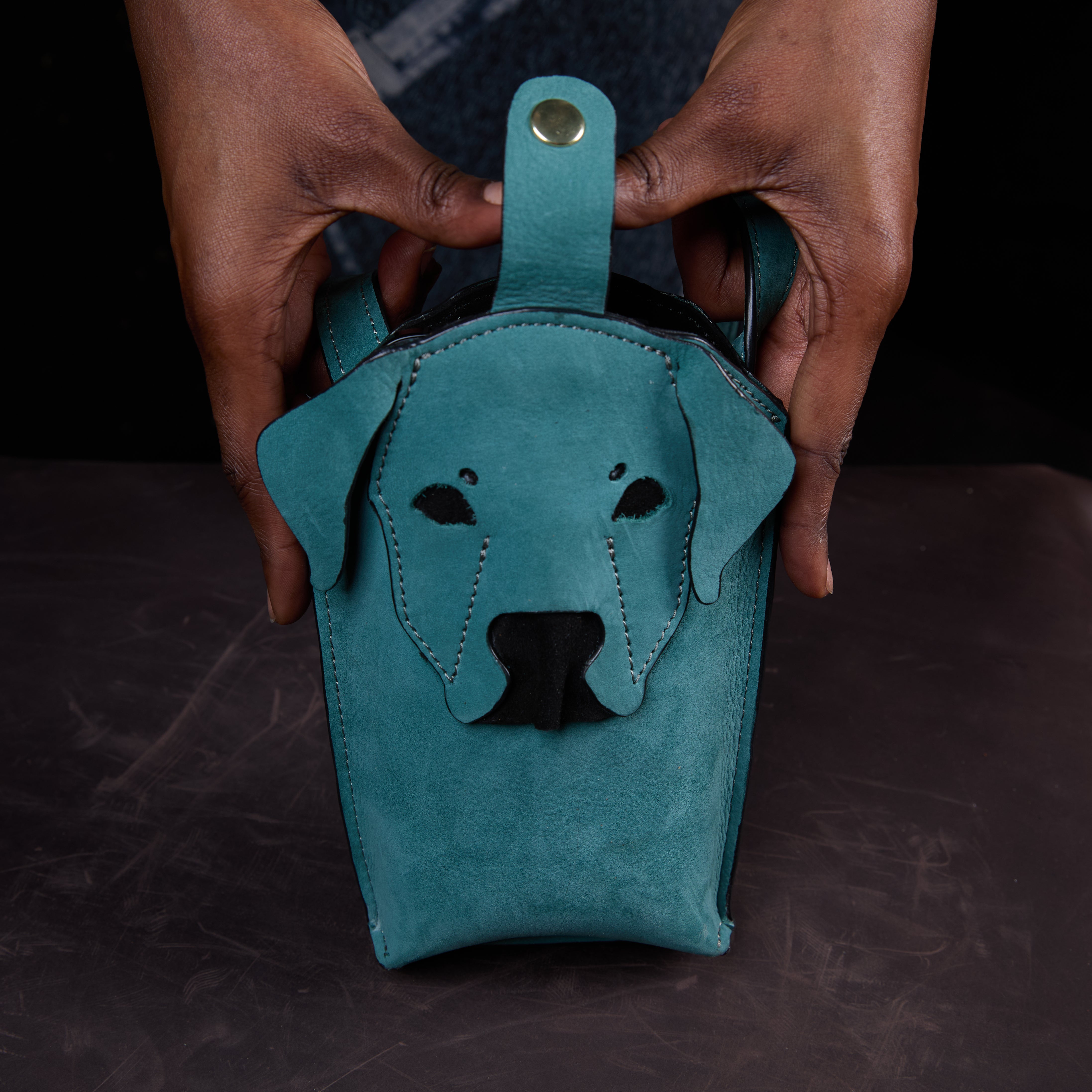 Suede Phone Purse Dog — view 3