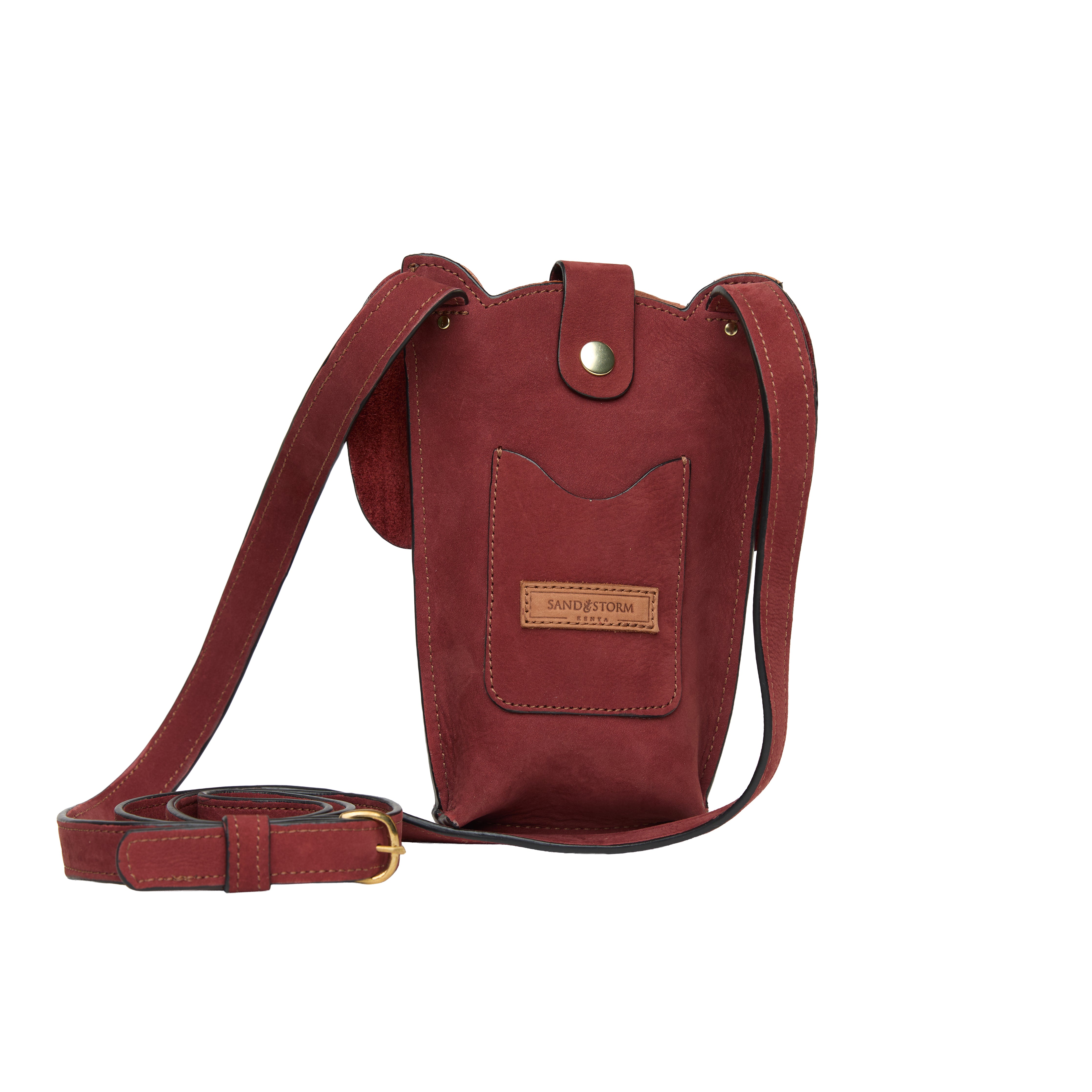 Suede Phone Purse Elephant — view 2