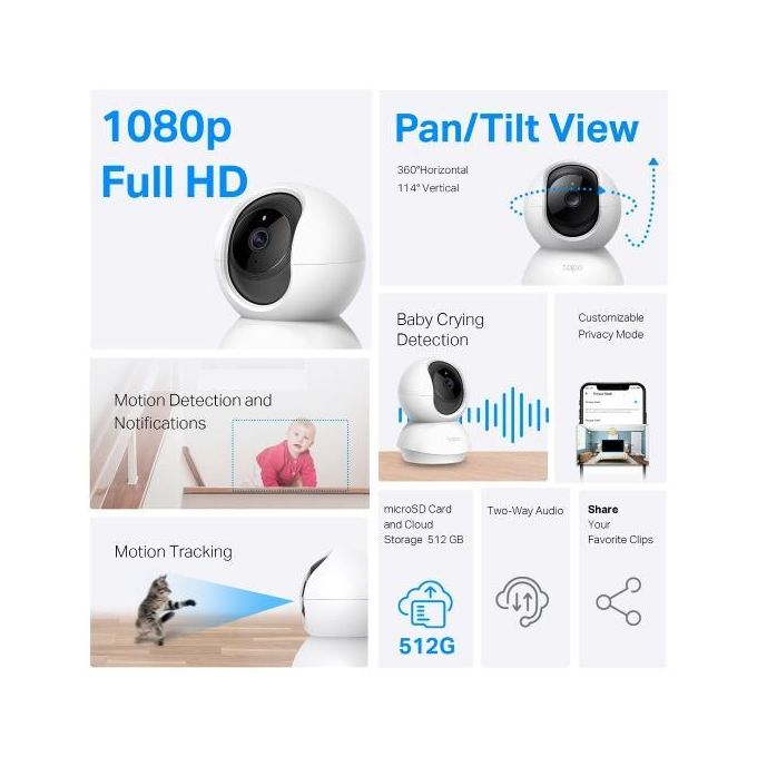 TAPO C200 NANNY CAMERA 360 DEGREES — view 2