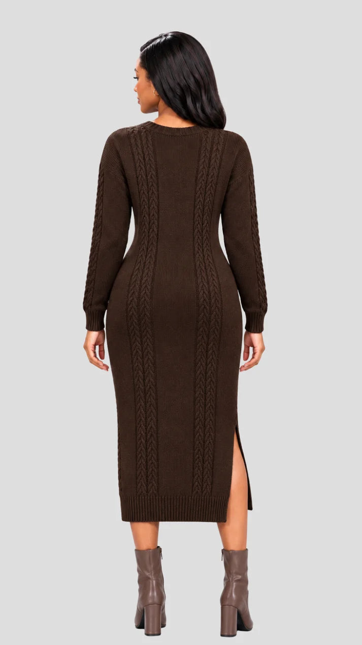 The Frenzy Tailored Sleeveless Knit Vest Top - Brown — view 2