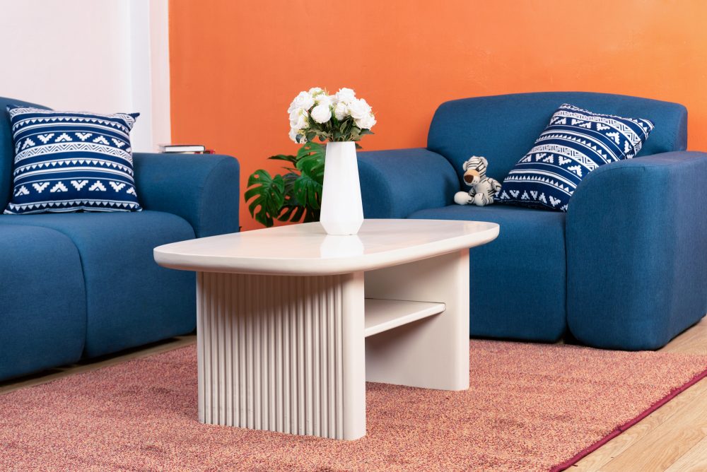 Thicky Legs Coffee Table [Pearl White] — view 2