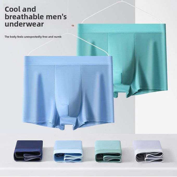 TMF 4pcs/Set Men Underwear Breathable Boxer Briefs -Multicolors — view 2