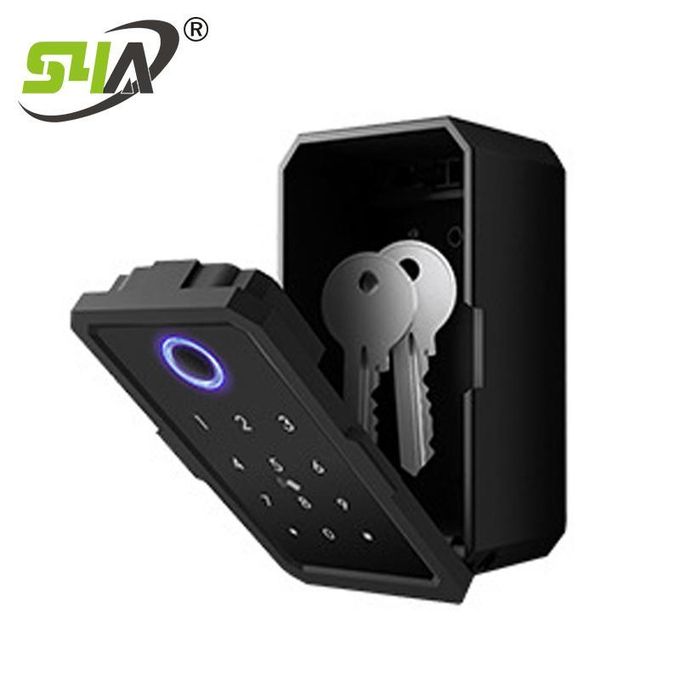 Tuya WiFi Smart Key Lock Box Wall Mounted Key Safe Box — view 3